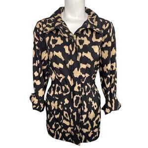 Chicos‎ Zenergy Black Beige Neema Cinched-Waist Jacket Sz 1 Medium 8